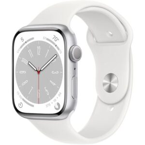 Apple Watch Series 8 45mm Silver Alu White SP Band M/L GPS